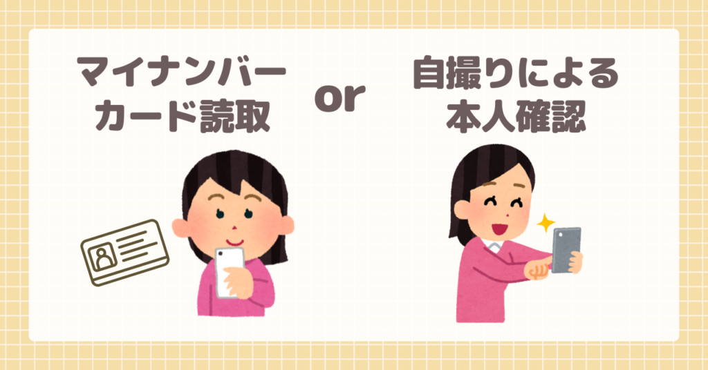 三井住友銀行の共同口座開設にあたって本人確認を行う
